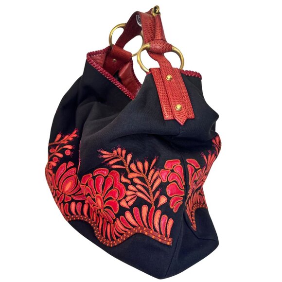 Gucci Black Canvas  Hobo Bag - Picture 5 of 11